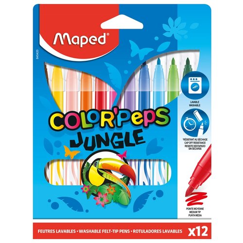 Maped flomasteri COLOR`PEPS jungle 1/12 Slike